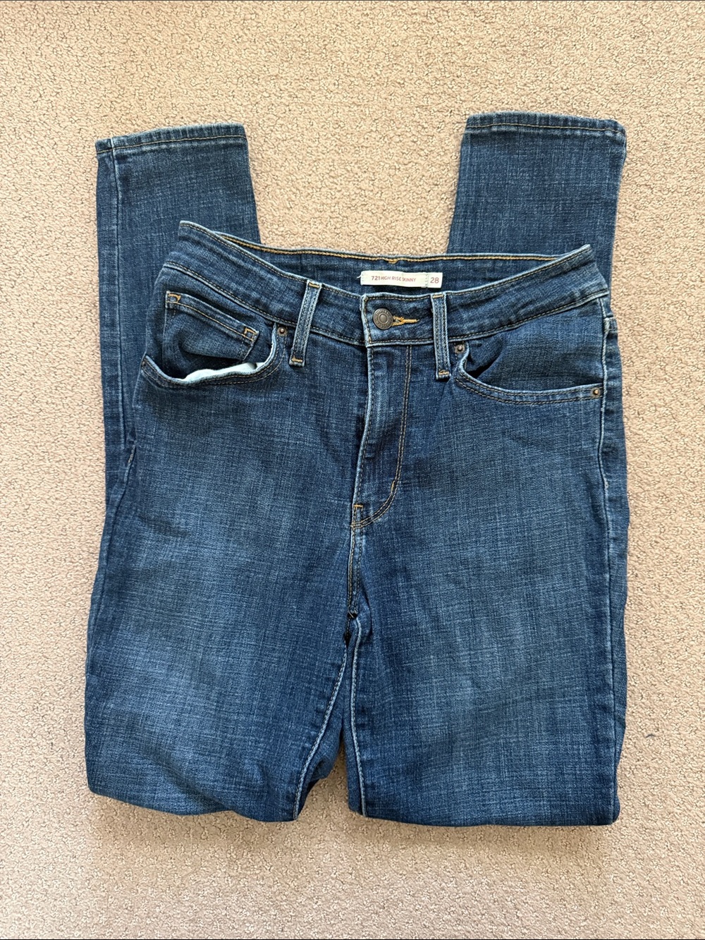 Levi's Women's Skinny Jeans in Dark Blue